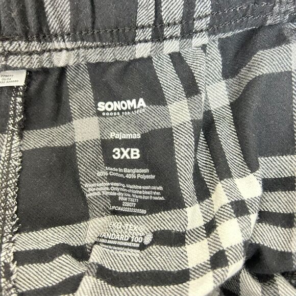 NWT Blue Black Red Men's Sonoma Essential Pants Pajamas lot of 3 3XB pj's L31 - Picture 9 of 9